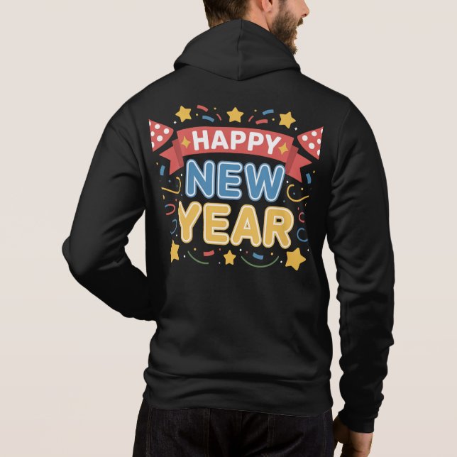 Glad Nyårsfirande Design-60277 T Shirt (Baksida)