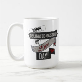 Glad Obligatorisk Gest av Kärlek Dag Alla Hjärtans Kaffemugg