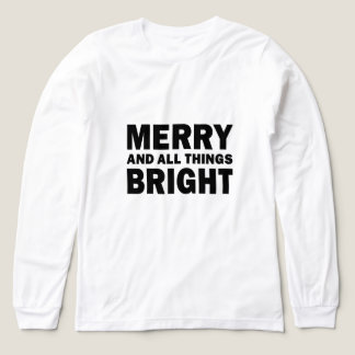 Glad och alla ljusa höjdpunkter jul t shirt