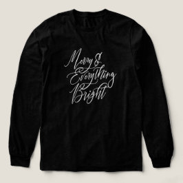Glad och allt ljust jul Svart T Shirt