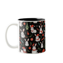 Glad och festlig julharen mugg