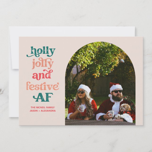 Glad och festlig julkort AF (Framsida)