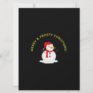 Glad och frostig jul kort