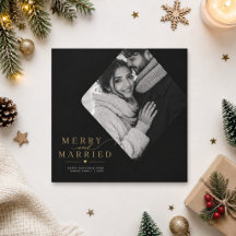Glad och gift diamantfoto nyförlovade jul