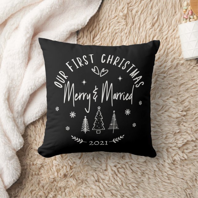 Glad och gift jul  kudde (Filt)
