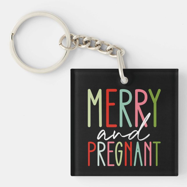 Glad och gravid graviditets jul mamma (Framsidan)