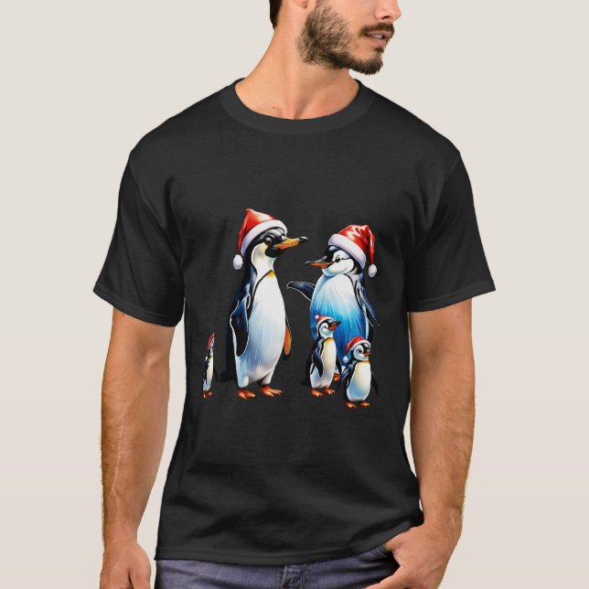 Glad och inbjudande julillustration  t shirt (Framsida)