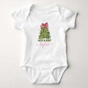 Glad och ljus anpassad julgran för barn t shirt