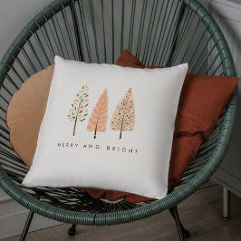 Glad och Ljus Boho Minimalistisk Julgran Kudde