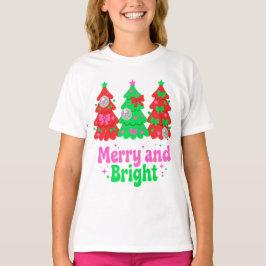 Glad Och Ljus Disco Julgran Båg Boll Pin T Shirt