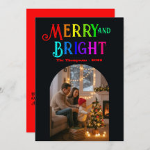 Glad och ljus färgrik julbild