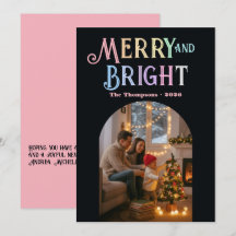 Glad och ljus färgrik julbild