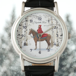 Glad Och Ljus Hästridande Jul Armbandsur