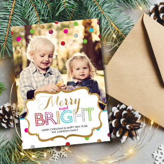 GLAD OCH LJUS JUL FOTOKORT JULKORT