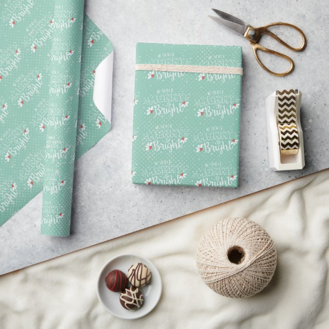 Glad och ljus jul presentpapper (Hantverk)
