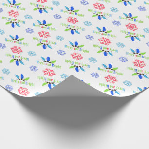 Glad och ljus jul presentpapper
