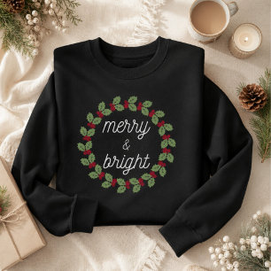 Glad och ljus jul t shirt