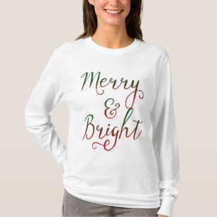 Glad och ljus julCalligraphy Tee