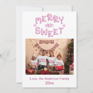 Glad och ljus julfotokort julkort