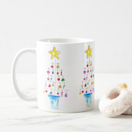 Glad och Ljus Julgran Kaffemugg