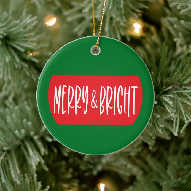 Glad och Ljus - Julgransprydnad Keramik (Träd)