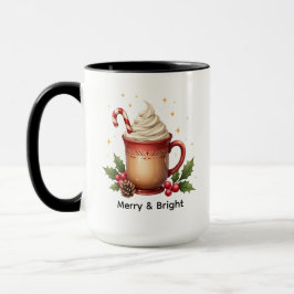 Glad och ljus julkaffe mugg
