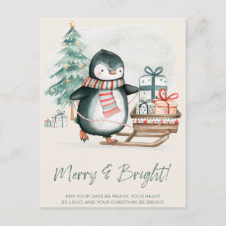 Glad och ljus julkort