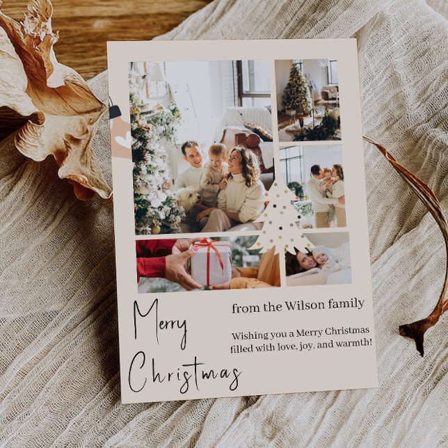 Glad och ljus julkort (Merry & Bright Holiday Card)