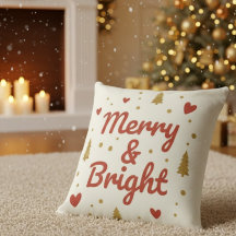Glad och ljus" Julkuddfodral