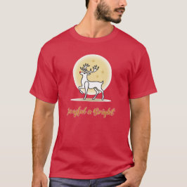 Glad och ljus julren t shirt