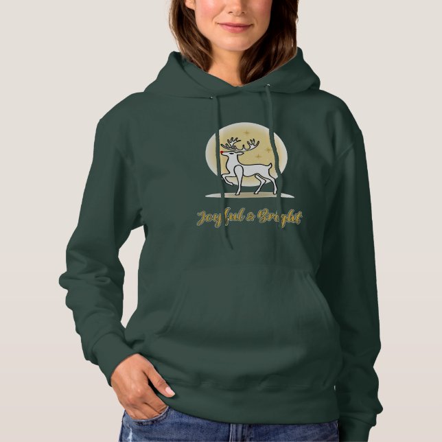 Glad och ljus julren t shirt (Framsida)