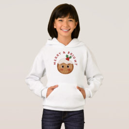 Glad och ljus Kawaii julpudding hoodie T Shirt