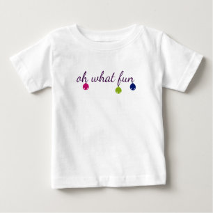 Glad och ljus klirrklockordesign t-shirt
