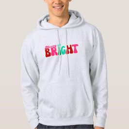 Glad och ljus Maximalistisk jultröja för män Hoodie