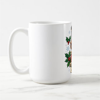 Glad och ljus nötknäppare julmugg kaffemugg