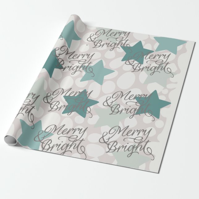 Glad och ljus  presentpapper (Utrullad)