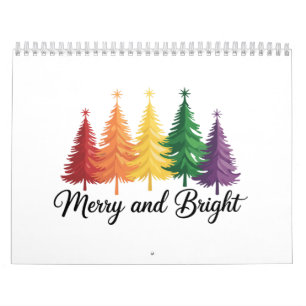 Glad Och Ljus Regnbåge Julgran Gay HBTQ  Kalender