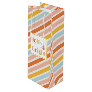 Glad och ljus Retro Modern Randig Jul