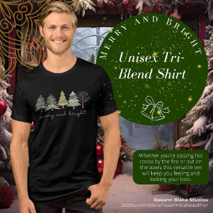 Glad och Ljus Unisex Tri-Blend Tröja