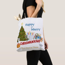 Glad och lycklig Chrismukkah med traditionella ele
