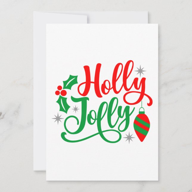 Glad och lycklig jul-sång julkort (Framsida)