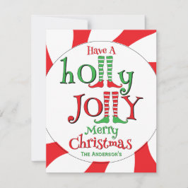 Glad och Merry Christmas! Julkort