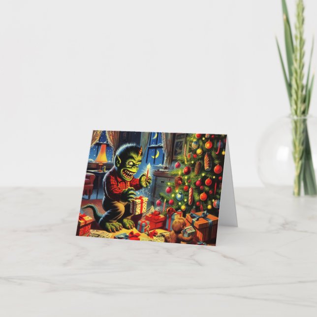 Glad och ruskig jul kort (Framsida)