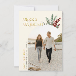 Glad Och Snart Att Gifta Sig Jul Spara Datumet