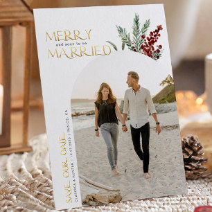 Glad Och Snart Gift Jul Spara Datum Datumet