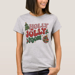 Glad och tokig hundmamma jul semester husdjursälsk t shirt