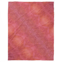 Glad orange och rosa filt