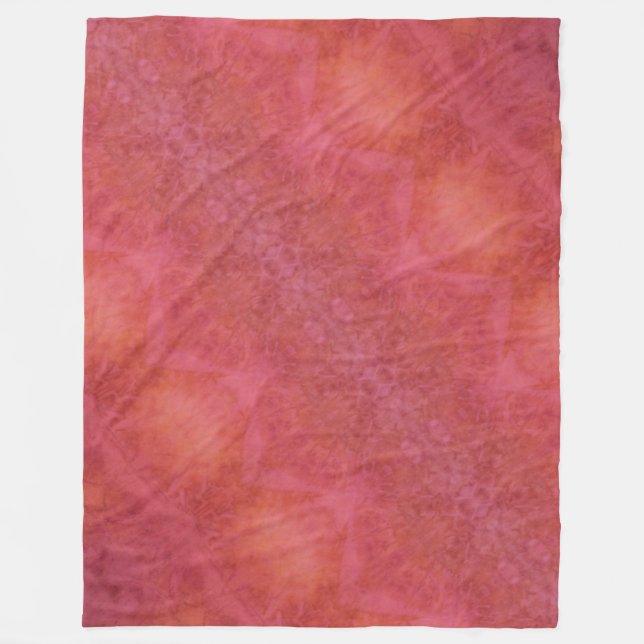 Glad orange och rosa filt (Framsidan)
