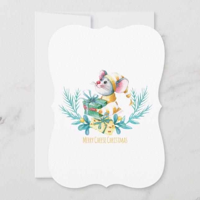 Glad “Ost” Jul Julkort (Framsida)