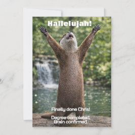 🎓Glad Oter Examenkungörelse Inbjudningar